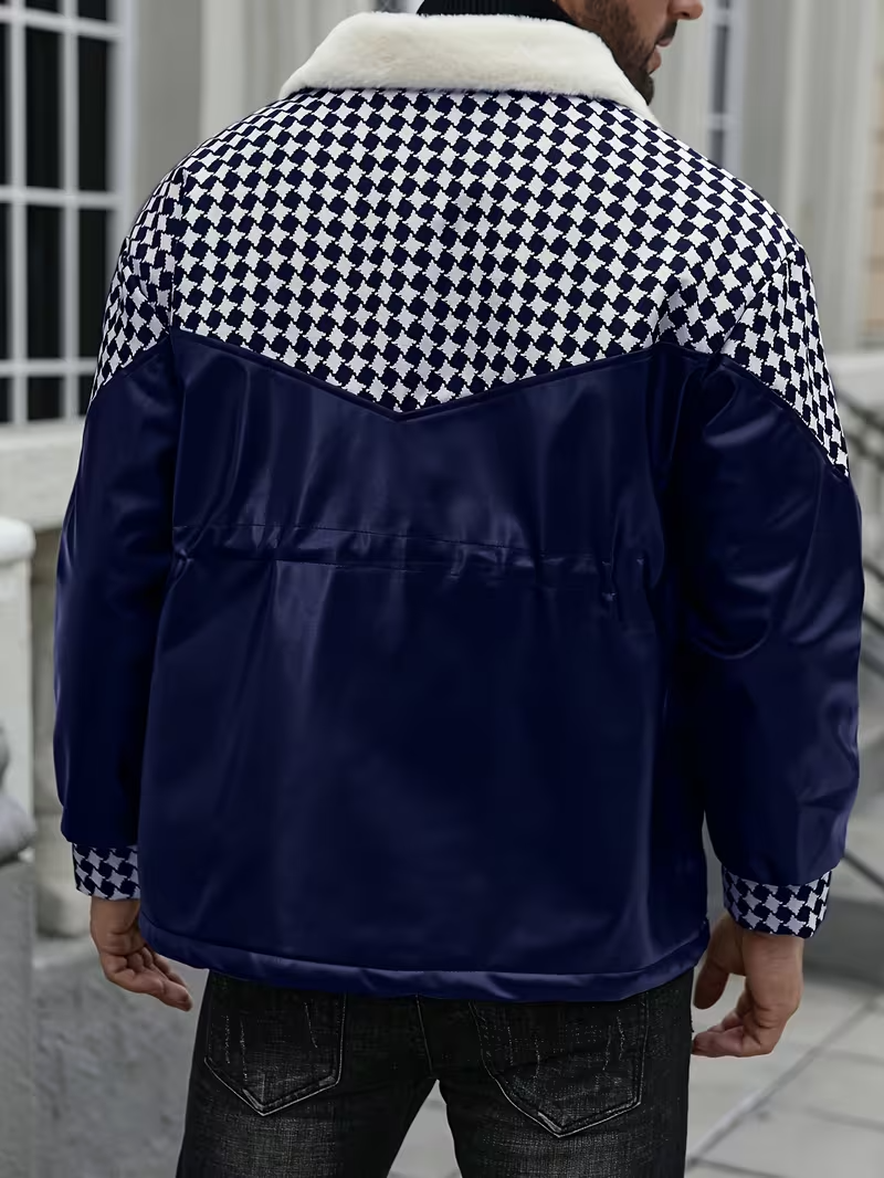 Men's Zip-Up Jacket with Collar
