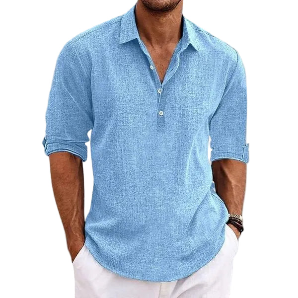 Men’s Half Sleeve Button Neck Shirt