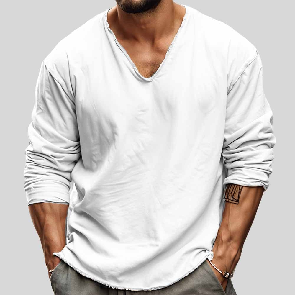 Men’s Long Sleeve V-Neck Shirt