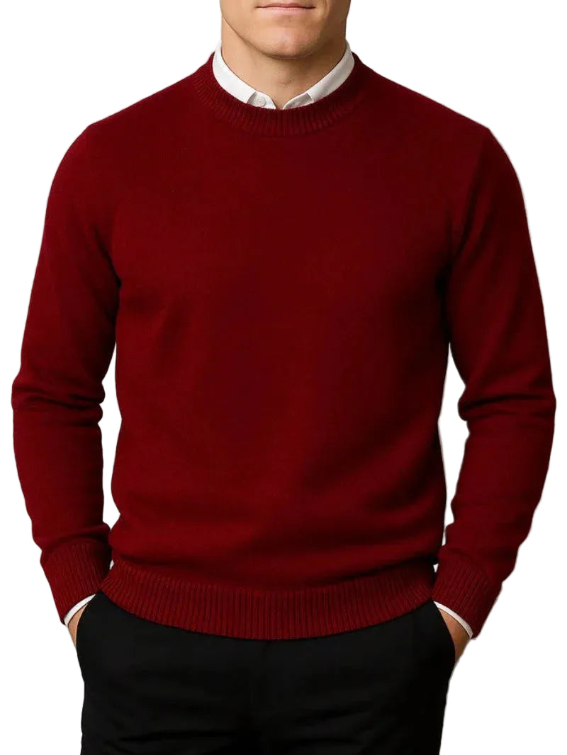 Men’s Ribbed Crew Neck Sweater