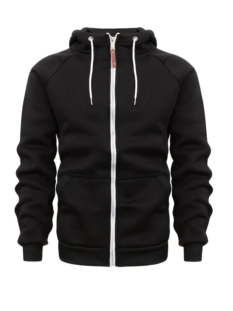 Men’s Zip-Up Long Sleeve Hoodie