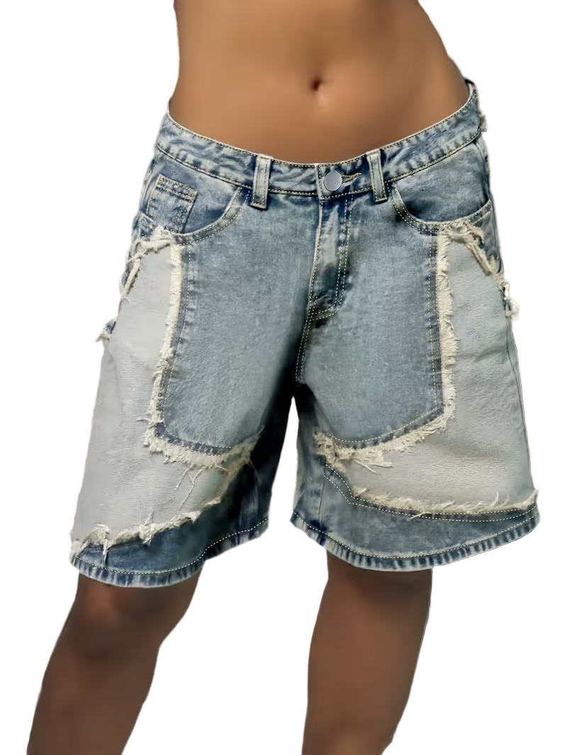 Women's Patchwork Shorts