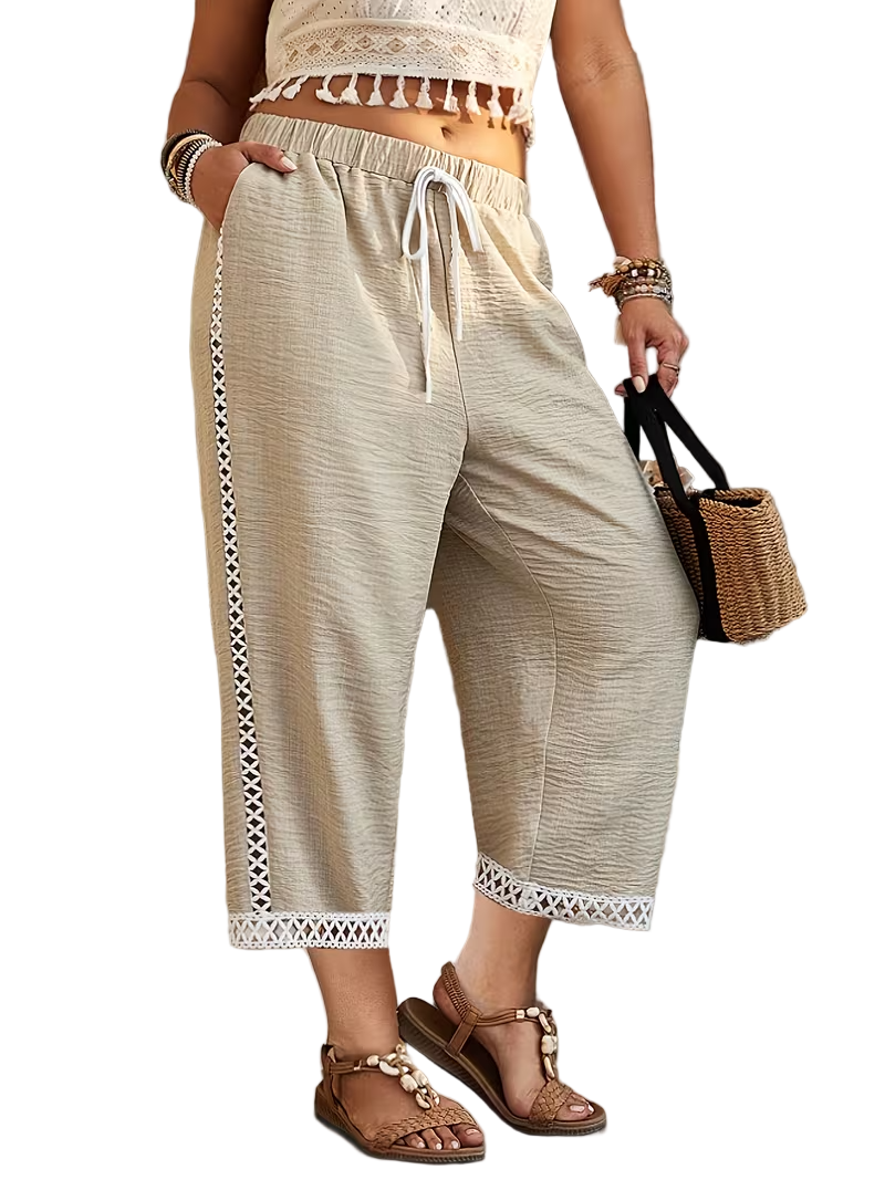 Women's Wide-Leg Mid-Calf Shorts