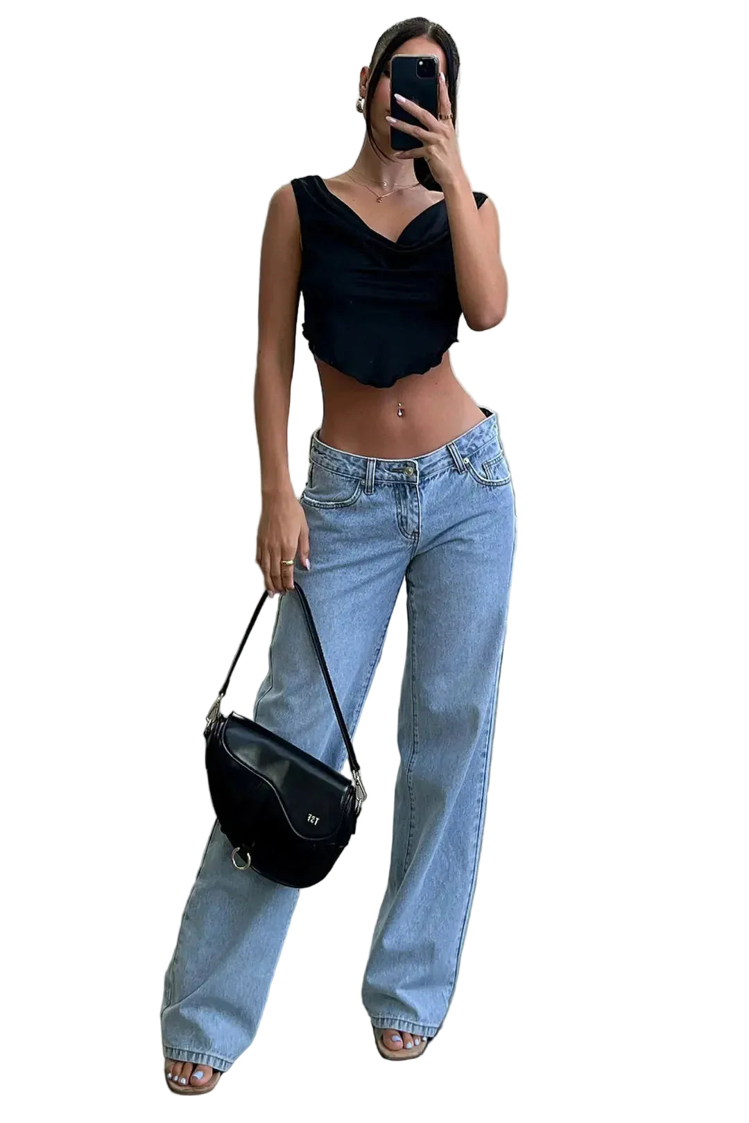 Women’s Low-Rise Wide-Leg Jeans